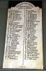 Waterfall Roll of Honour